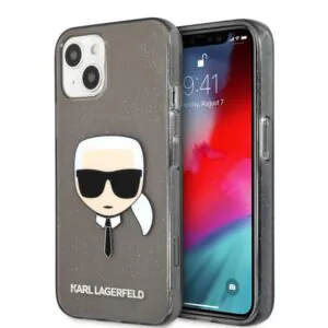 کاور کارل لاگرفلد مدل TPU Full Glitter Karl Heads مناسب گوشی آیفون iPhone 13