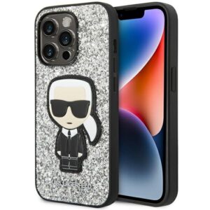 کاور سی جی کارل لاگرفلد مدل Glitter Flakes مناسب گوشی iPhone 14ProMax