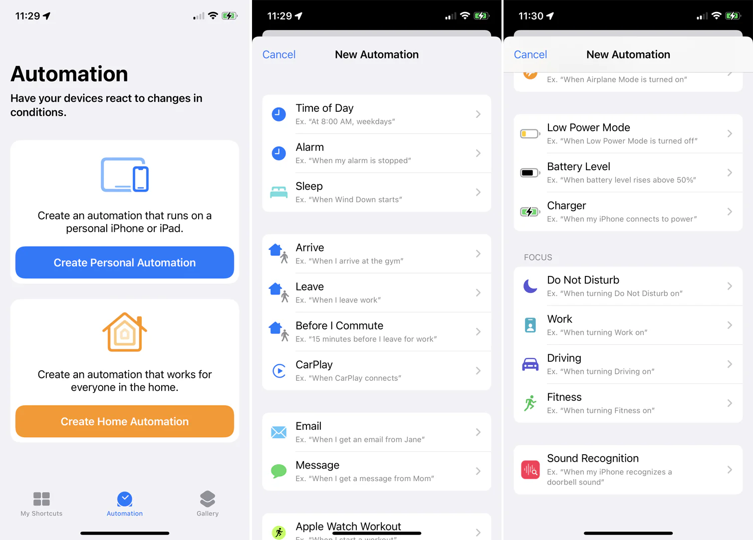 ساخت شورتکات های خودکار