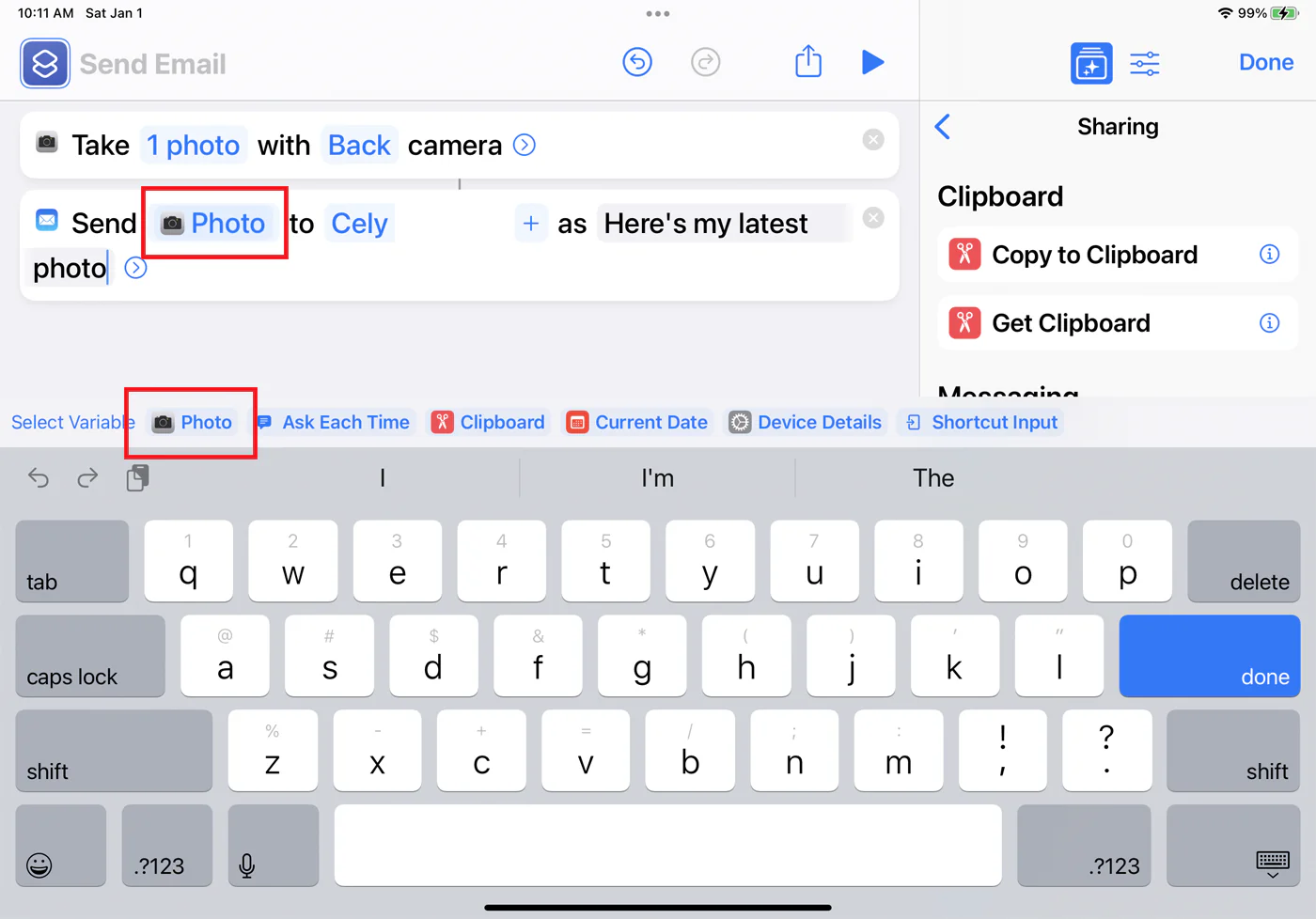 کار با اپلیکیشن شورتکات در آیفون