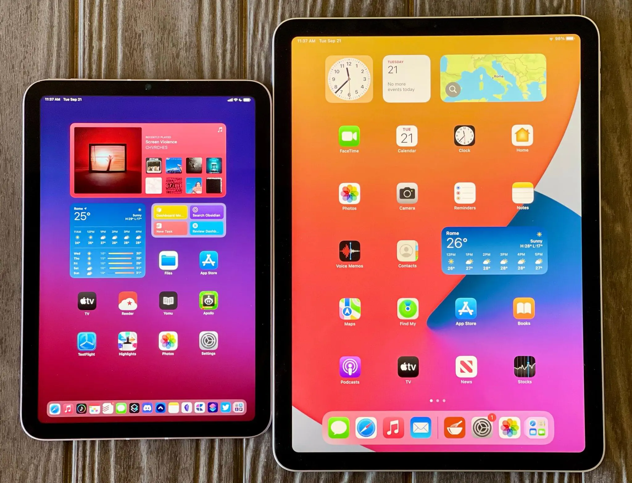 مقایسه آیپد ایر 5 و آیپد مینی 6 [iPad Air 5 vs. iPad Mini 6] - اپل گلشن