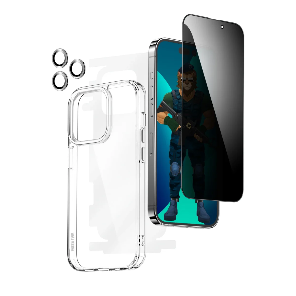 پک 4 عددی محافظتی گرین مدل °360 Privacy مناسب گوشی آیفون iPhone14Pro - اپل گلشن
