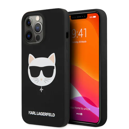 1 کاور سیلیکونی CGMobile مدل Karl Lagerfeld Choupette مناسب گوشی آیفون iPhone13Pro