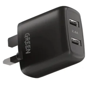 شارژر دیواری دو پورت گرین 12 وات