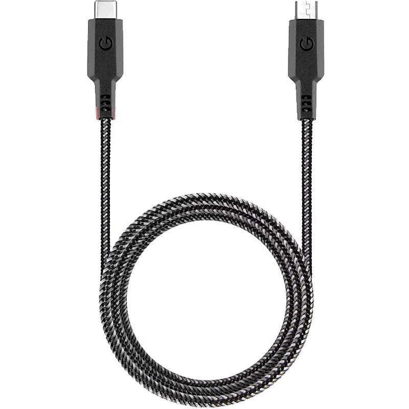 1 کابل تبدیل Micro-USB به USB-C انرجیا مدل Nylotough به طول 1.5 متر