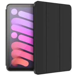 کاور چرمی گرین مدل Premium Vegan با اسلات پنسل مناسب آیپد مینی 8.3 اینچ iPad Mini8.3 2021