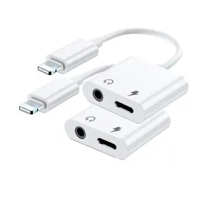 کابل آداپتور دوگانه لایتنینگ اسپلیتر 2 در 1 اپل - های کپی