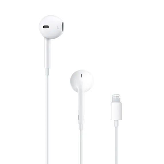 هدفون اپل مدل EarPods با کانکتور لایتنینگ اورجینال جعبه آیفون