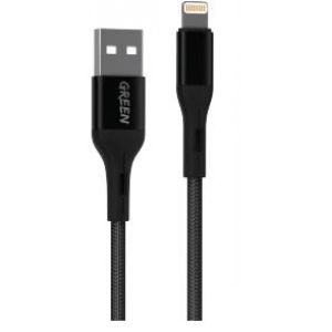 کابل تبدیل Type-A به لایتنینگ گرین مدل Braided به طول 1.2 متر
