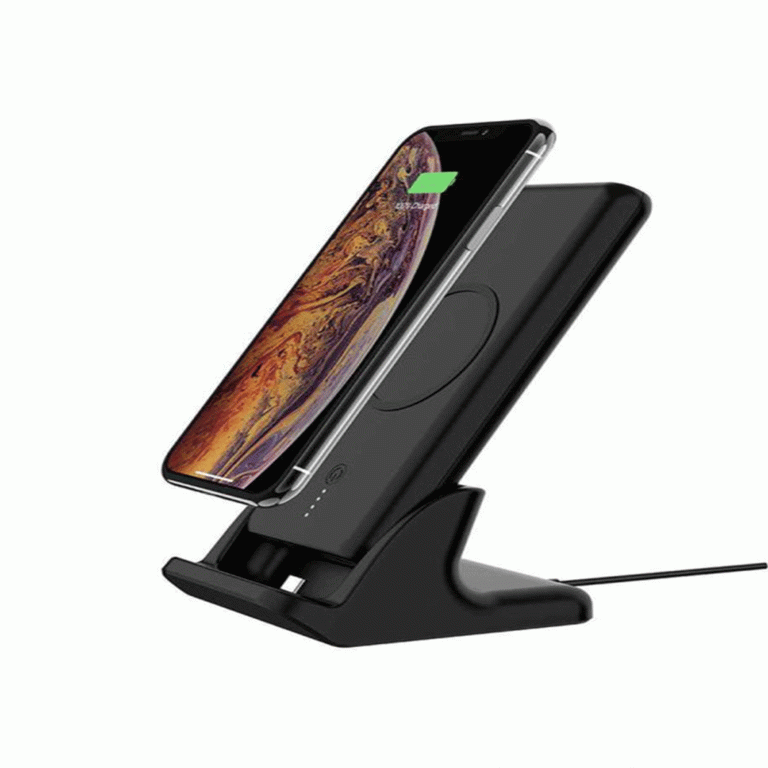 پاوربانک وایرلس سریع 2 پورته Powerology با ظرفیت 10000 میلی آمپر ساعت - مشکی