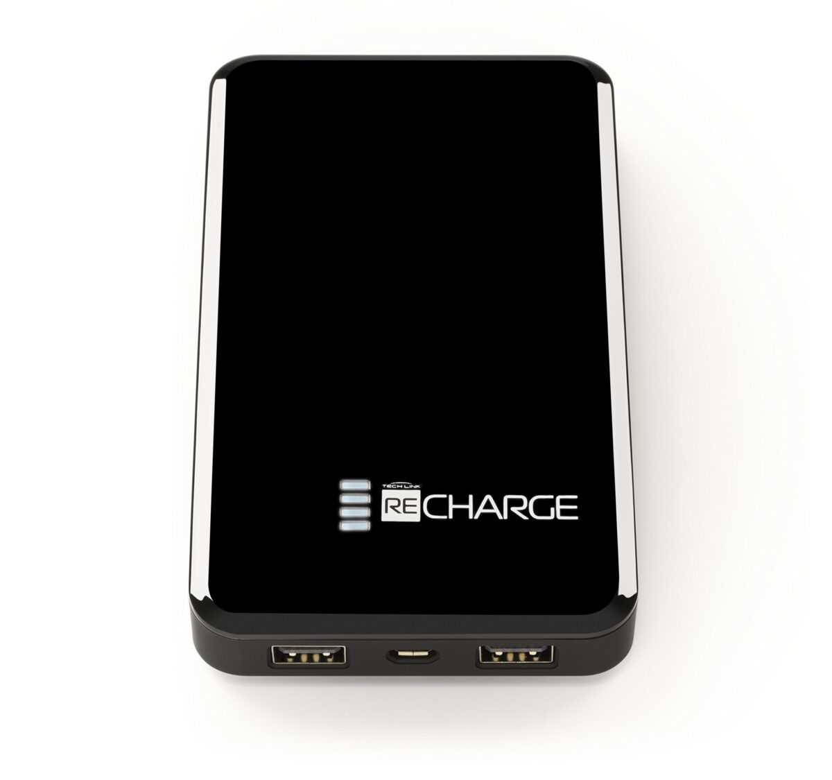 پاور بانک قابل حمل TECHLINK ReCharge با پورت USB و ظرفیت 1000 میلی آمپر - مشکی