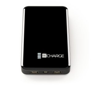 پاور بانک قابل حمل TECHLINK ReCharge با پورت USB و ظرفیت 1000 میلی آمپر - مشکی