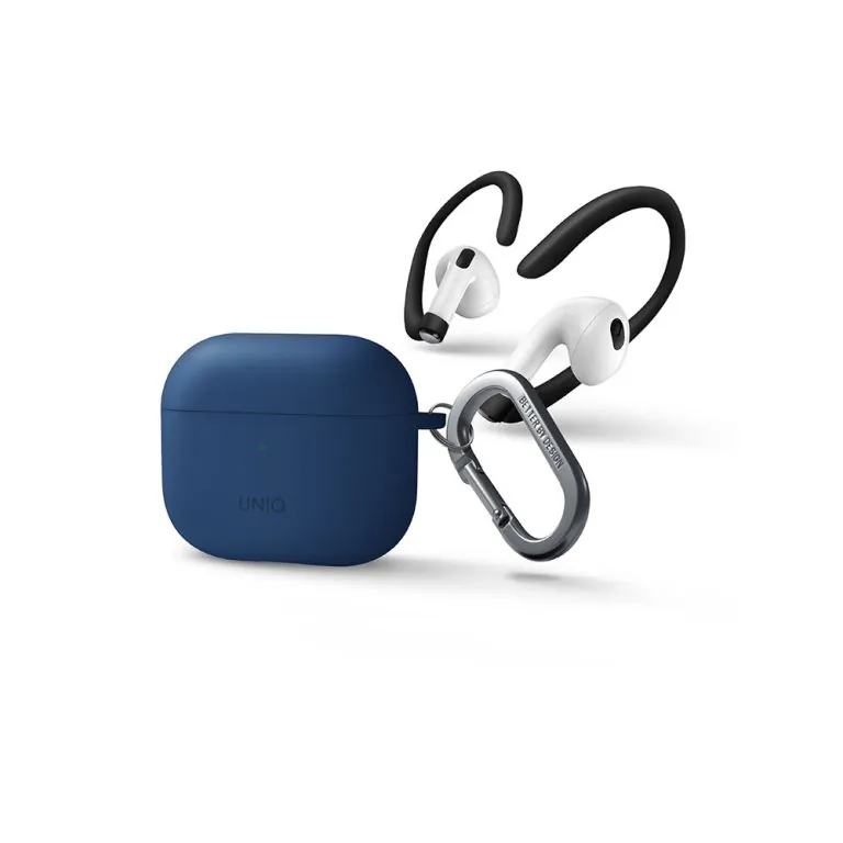 کاور سیلیکونی یونیک مدل Nexo مناسب AirPods 3 + گیره نگهدارنده ایرپاد