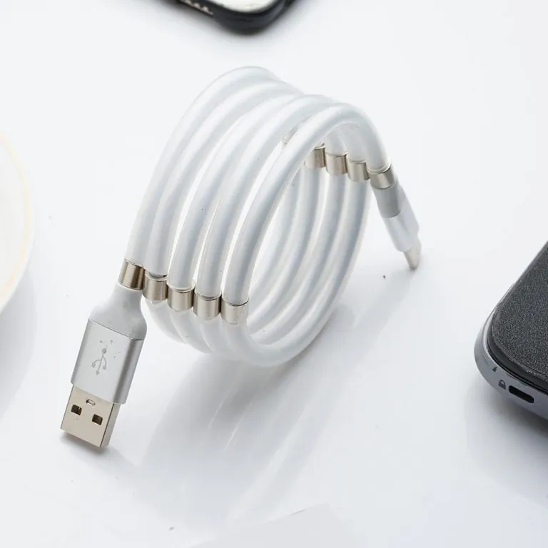 کابل USB Type-C شارژر داده جذب مغناطیسی Supercalla به طول 1.8 متر