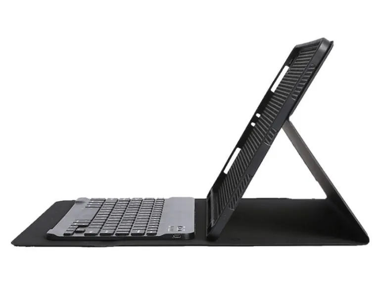 کاور چرمی و کیبورد وایرلس گرین مدل Permium مناسب آیپد 10.9 اینچ iPad 10.9 2021