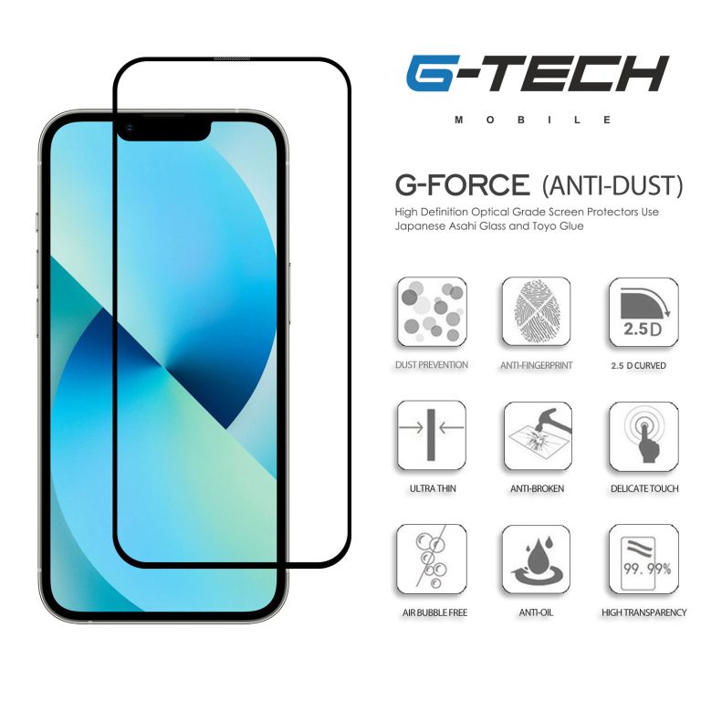 محافظ صفحه نمایش جی تک مدل G-Force AntiDust مناسب گوشی آیفون 13ProMax