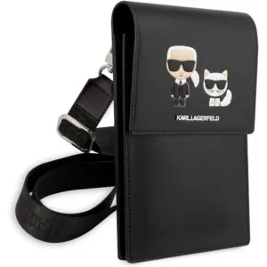 کیف چرمی رودوشی سی جی کارل لاگرفلد مدل Embossed Karl & Choupette