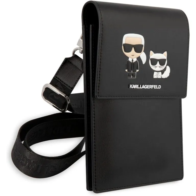 کیف چرمی رودوشی سی جی کارل لاگرفلد مدل Embossed Karl & Choupette