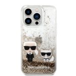 کاور سی جی کارل لاگرفلد مدل Liquid Glitter Horizental Karl And Choupettee مناسب گوشی iPhone14Pro