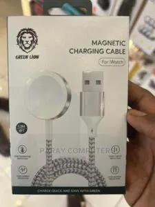 کابل شارژر مگنتی Type-C مدل GREEN Braided مناسب اپل واچ به طول 1.2 متر