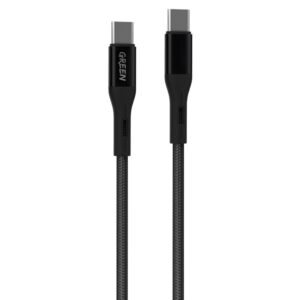 کابل تبدیل Type-C به Type-C گرین مدل Braided به طول 1.2 متر