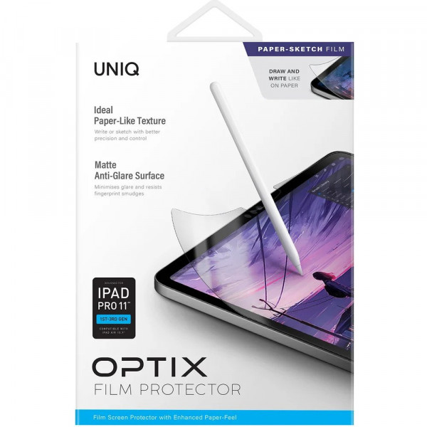 محافظ صفحه نمایش مات یونیک مدل Optix Paper-Like مناسب آیپد پرو 11 اینچ
