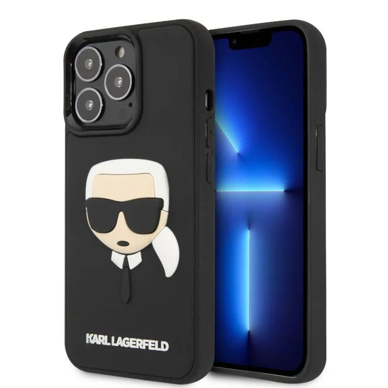 کاور سی جی مدل Karl Lagerfeld 3D Rubber مناسب گوشی آیفون iPhone 13Pro