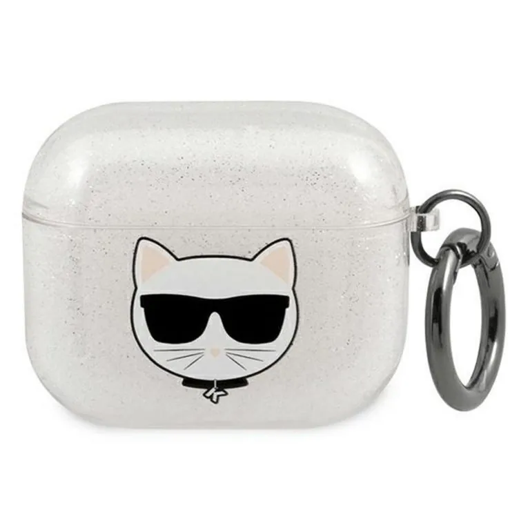 کاور کارل لاگرفلد ایرپاد مدل TPU Glitter Choupette مناسب کیس Airpods3