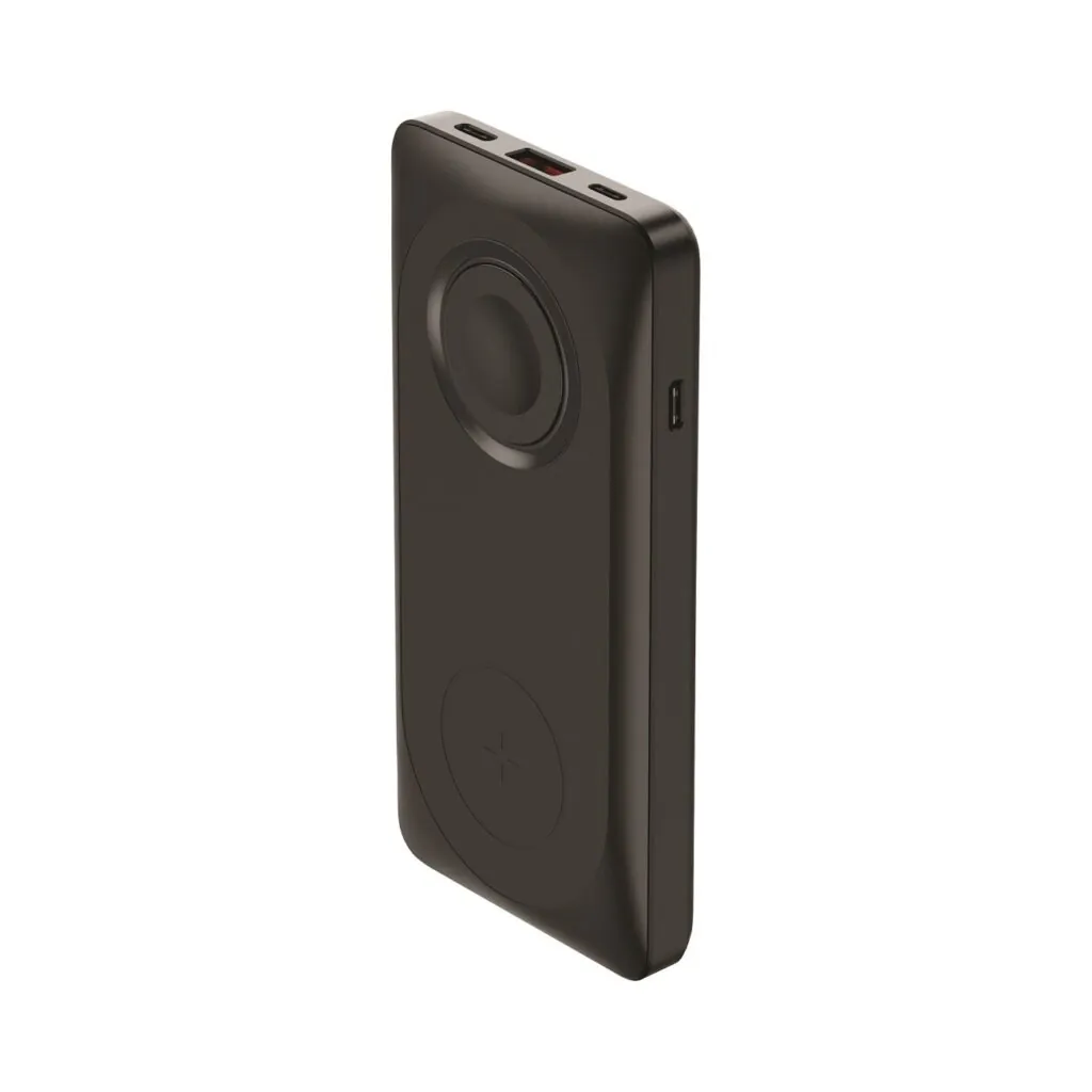 پاوربانک وایرلس چندکاره بازیک ظرفیت 10000 میلی آمپر ساعت