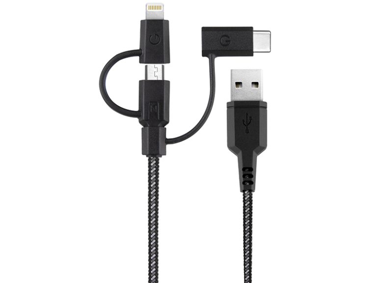 کابل تبدیل انرجیا مدل Nylo Tough 3 in 1 طول 30 سانتی متر