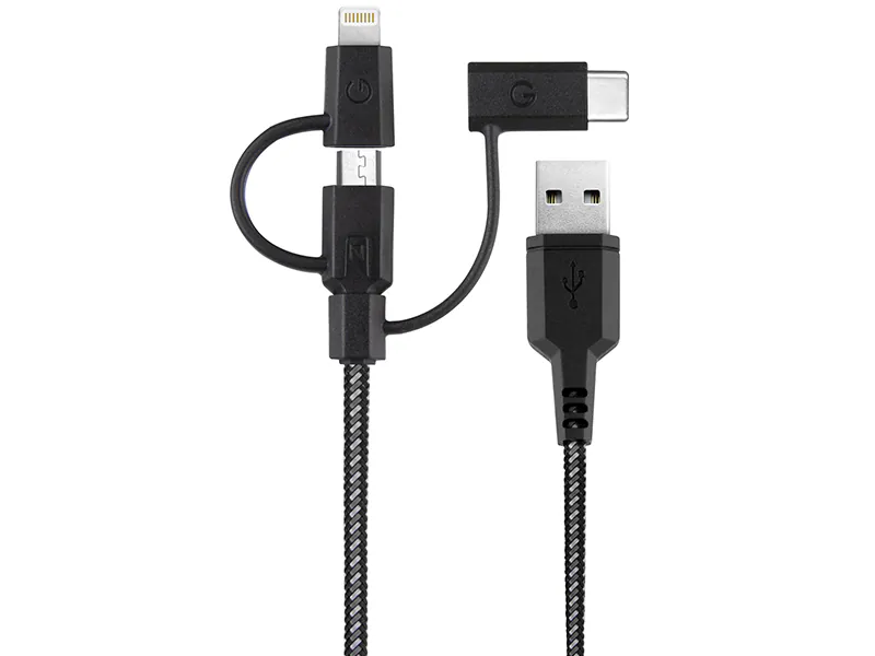 کابل تبدیل انرجیا مدل Nylo Tough 3 in 1 طول 30 سانتی متر کابل تبدیل انرجیا مدل Nylo Tough 3 in 1 طول 30 سانتی متر