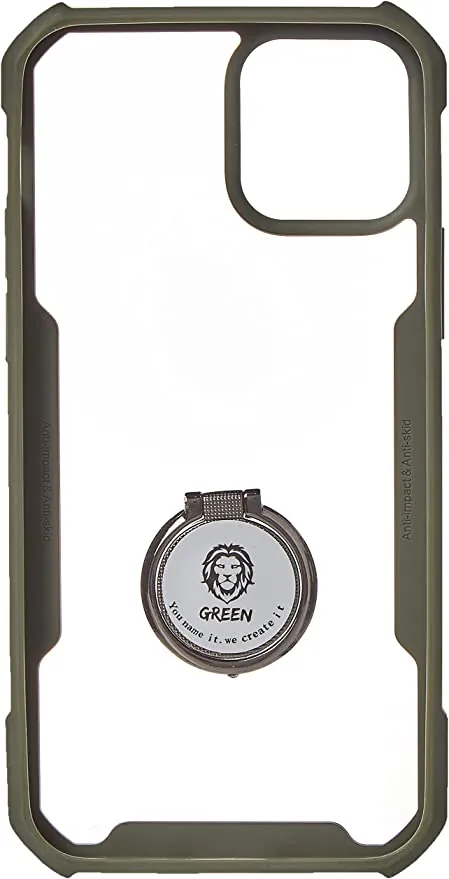 کاور ضد ضربه گرین با حلقه مناسب گوشی آیفون iPhone12/12Pro