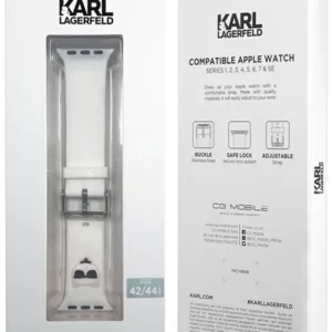 بند CGMobile مدل Karl Lagerfeld Choupette مناسب اپل واچ 42/44 میلی متری