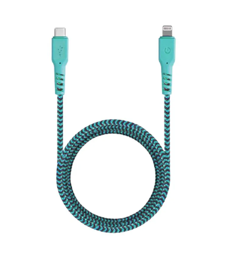 کابل تبدیل USB-C به لایتنینگ انرجیا مدل Fibratough به طول 1.5 متر