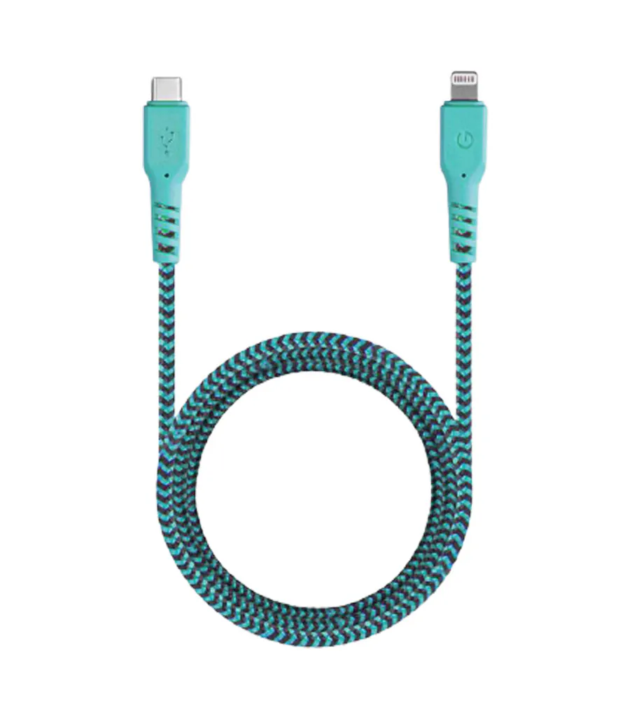 کابل تبدیل USB-C به لایتنینگ انرجیا مدل Fibratough به طول 1.5 متر کابل تبدیل USB-C به لایتنینگ انرجیا مدل Fibratough به طول 1.5 متر