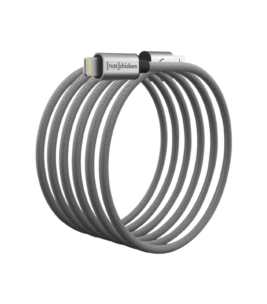 کابل تبدیل USB-A 3.0 به Lightning مدل FUSE Chicken Armour به طول 1m - استیل کابل تبدیل USB-A 3.0 به Lightning مدل FUSE Chicken Armour به طول 1m - استیل