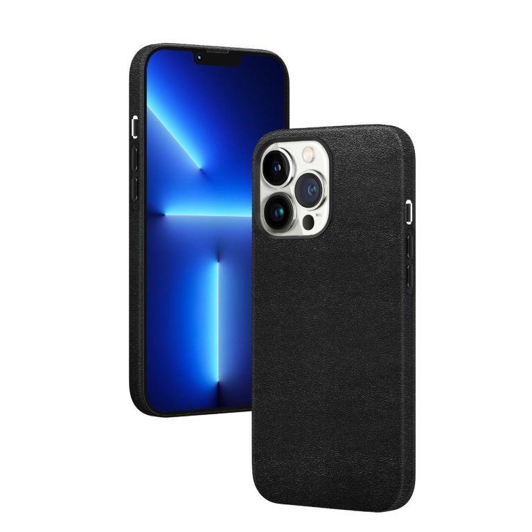 کاور چرمی گرین مدل Vegan Leather مناسب گوشی آیفون iPhone13Pro