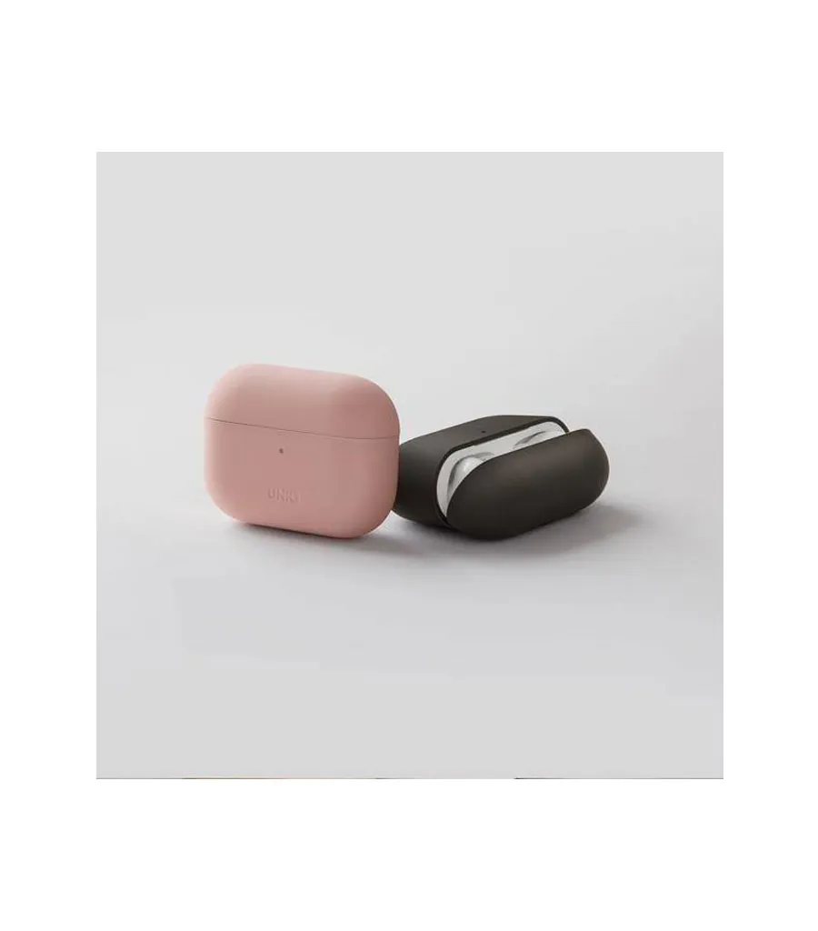 UNIQ-Lino-Silicon-Case-(AirPods-Pro)-Black.1 کاور محافظ یونیک مدل Lino مناسب ایرپاد پرو - خاکستری - اپل گلشن