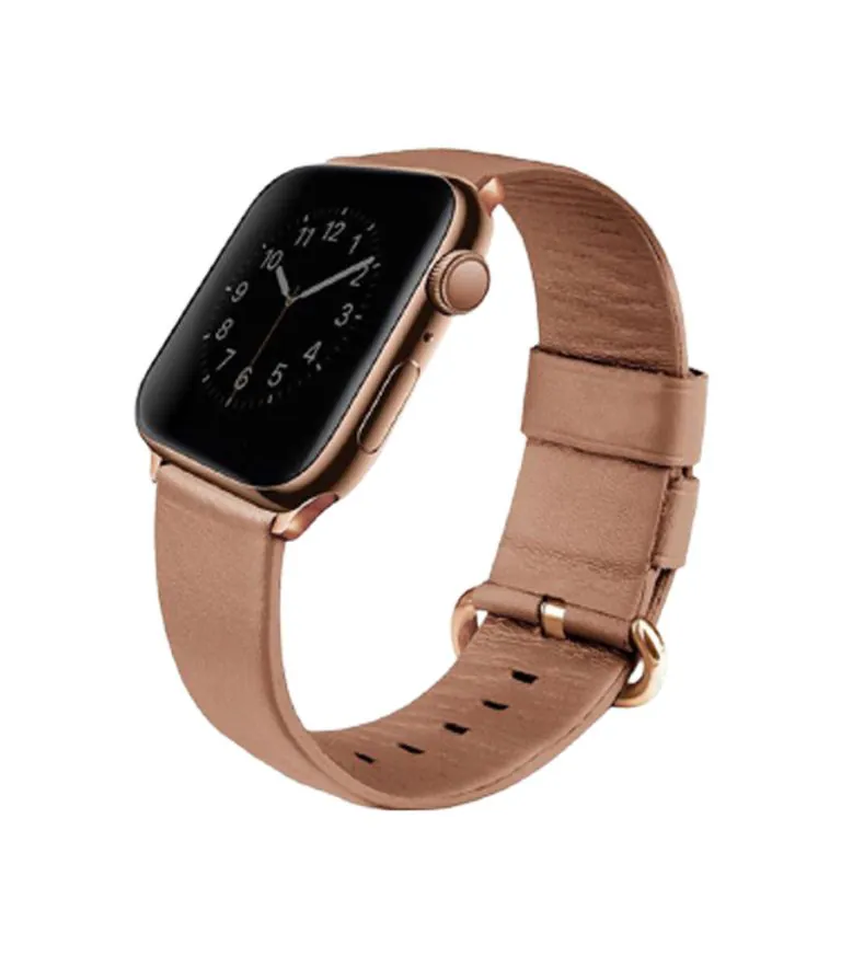 بند چرم یونیک مدل Mondain مناسب اپل واچ 38/40 میلی متری