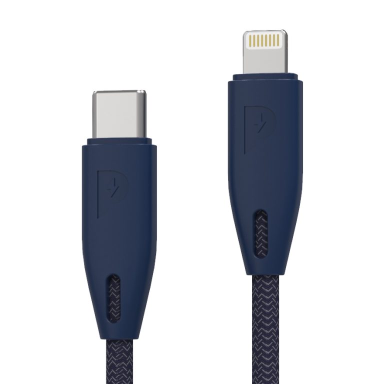 کابل تبدیل USB-C به لایتنینگ پاورولوژی مدل Braided به طول 2 متر