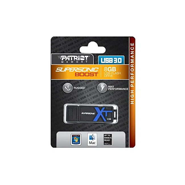 فلش مموری پاتریوت مدل Bolt USB 2.0 ظرفیت 8 گیگابایت فلش مموری پاتریوت مدل Supersonic Xpress USB 3.0 ظرفیت 8 گیگابایت