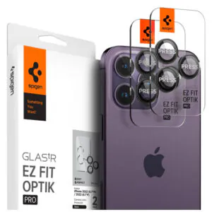 محافظ لنز دوربین اسپیگن مدل GlastR EzFit Optic مناسب گوشی iPhone14Pro/14ProMax