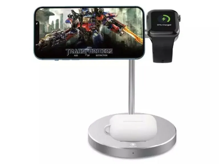 شارژر بی‌سیم مغناطیسی 3 در 1 GREEN (15 وات)