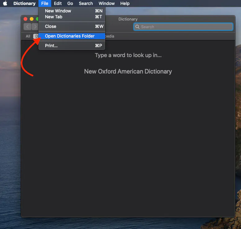 دیکشنری فارسی مک