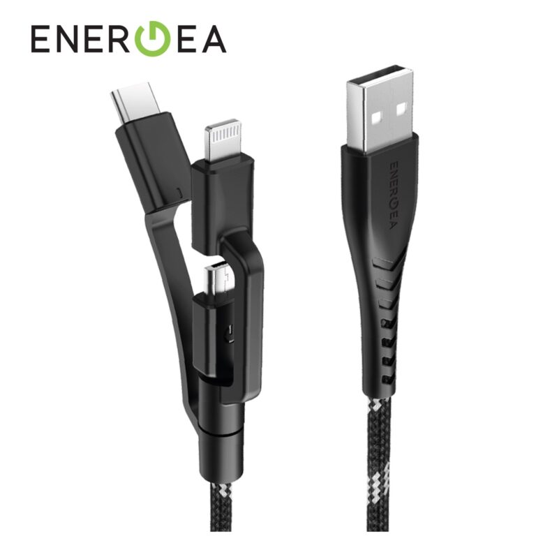 کابل شارژ 3 کاره NyloFlex انرجیا با طول 1.5 متر