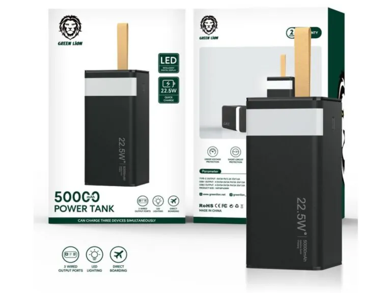 پاوربانک گرین مدل Power Tank ظرفیت 50000 میلی آمپر