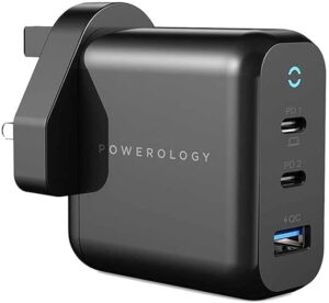 شارژر دیواری 65 واتی POWEROLOGY مدل GaN 3-Output