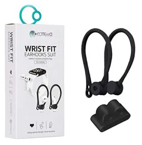 نگهدارنده گوشی ایرپاد COTEetCI بهمراه هولدر سیلیکونی ایرپاد بر روی بند ساعت