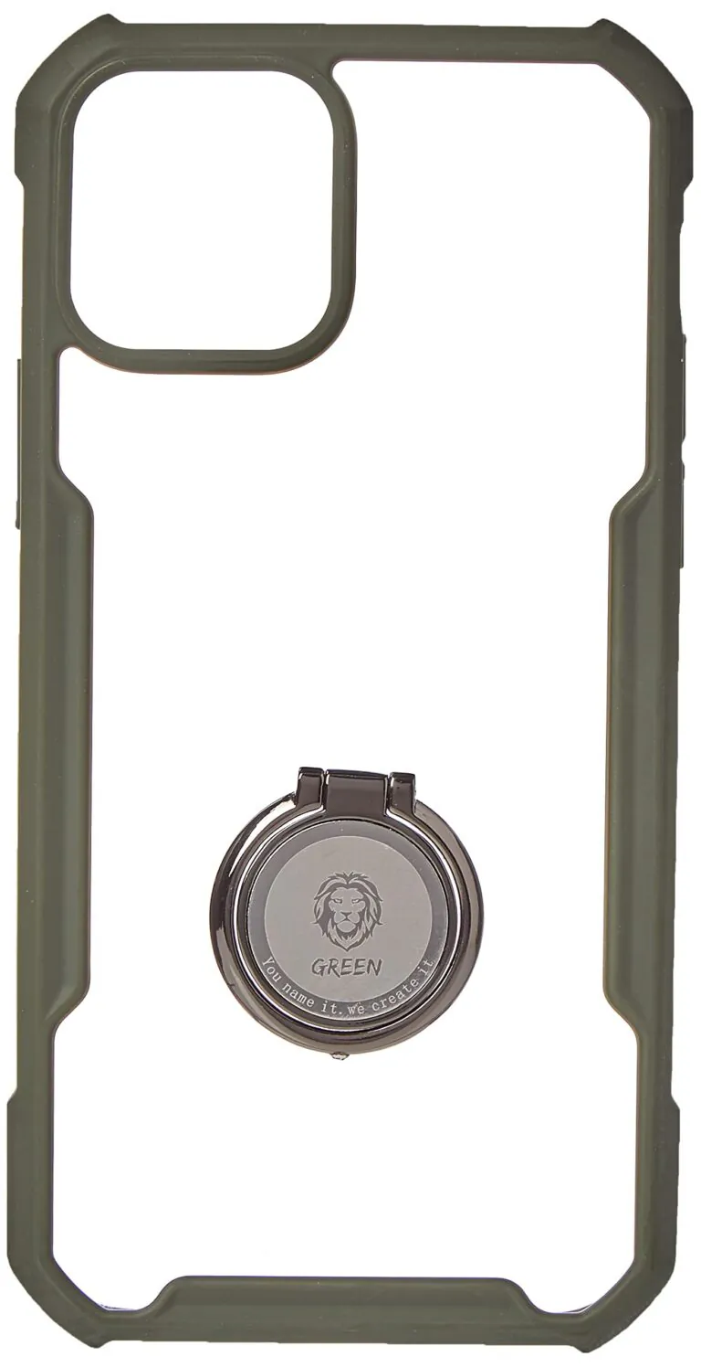 کاور ضد ضربه حلقه دار گرین مدل Stylishly مناسب گوشی آیفون iPhone12