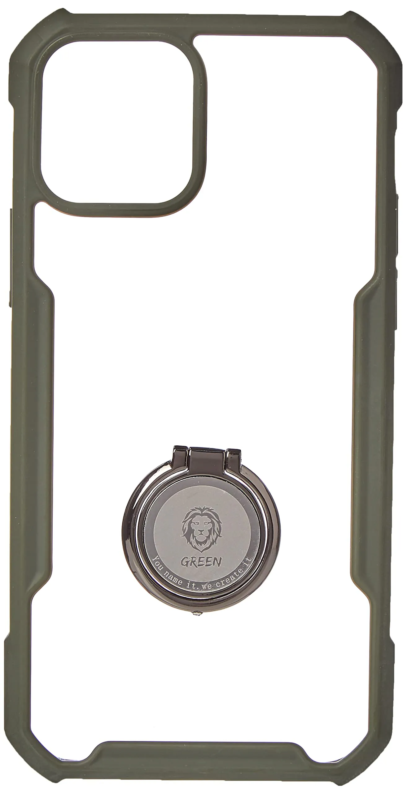 61WRyp28WWL کاور ضد ضربه حلقه دار گرین مدل Stylishly مناسب گوشی آیفون iPhone12